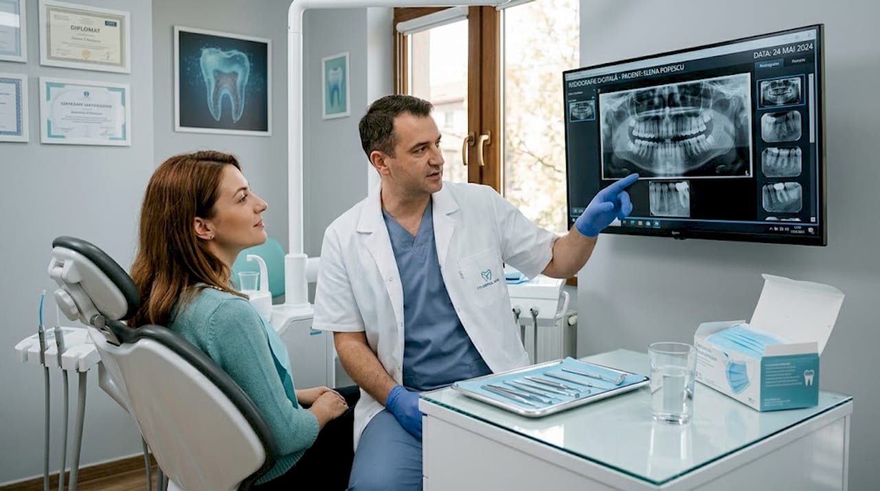 Consultație dentară modernă: pași clari și imagistică digitală